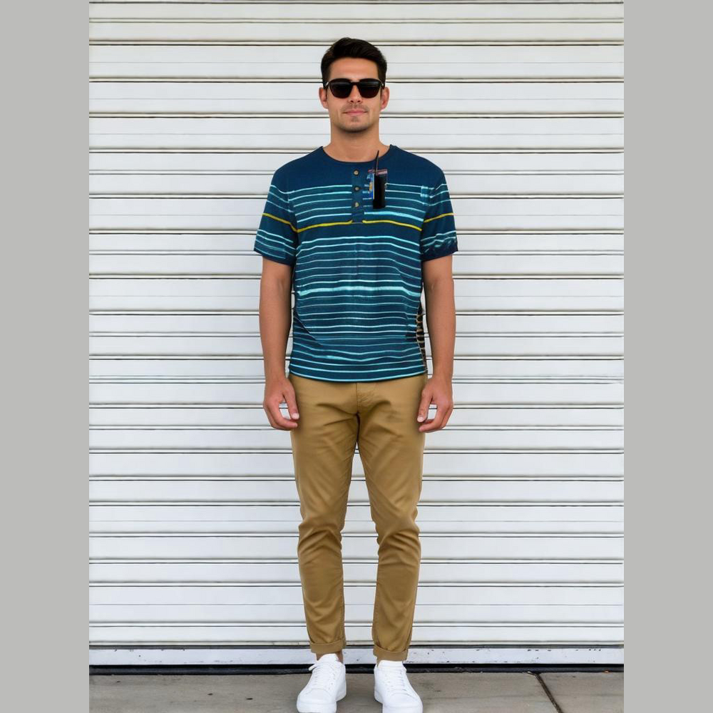 NWT Buffalo David Bitton Striped T-Shirt Medium